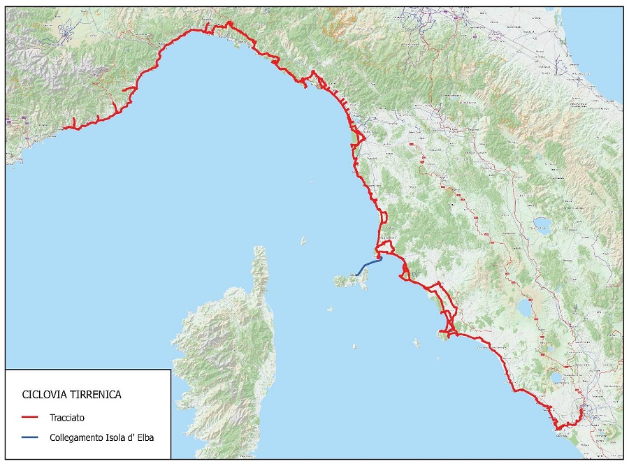 ciclovia tirrenica